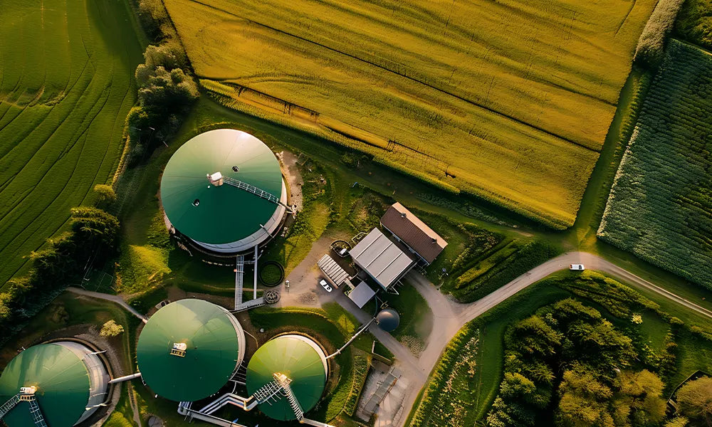 Biogasanlage Luftaufnahme